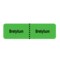Nevs IV Drug Line Label - Bretylium/Bretylium 7/8" x 3" Flr Green w/Black N-17497 - alternate 1